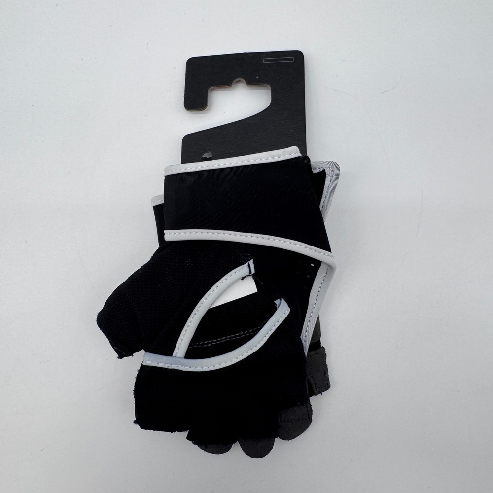Nike Training Gloves Womens Small Black Fingerless Padded Gym Weightlifting